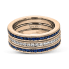 Wedding Band Set In 18k Gold With Diamonds - Simon G. Jewelry