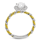 Wedding Set in 18k Gold with Diamonds - Simon G. Jewelry
