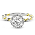 Wedding Set in 18k Gold with Diamonds - Simon G. Jewelry