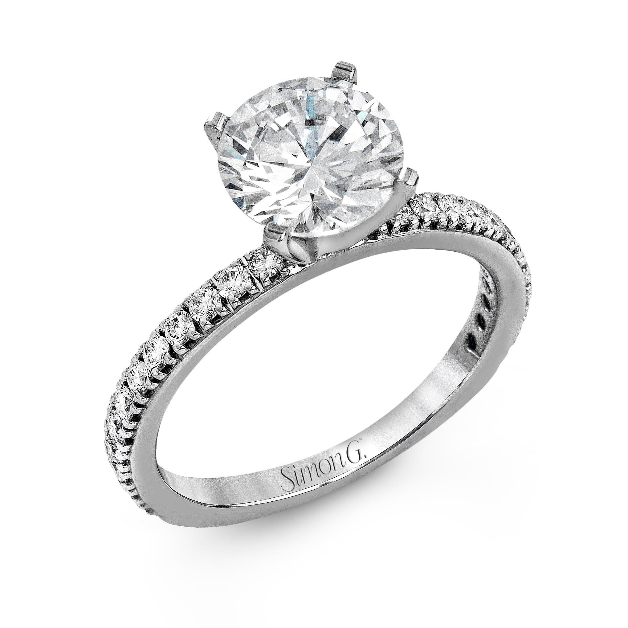 Wedding Set in 18k Gold with Diamonds - Simon G. Jewelry